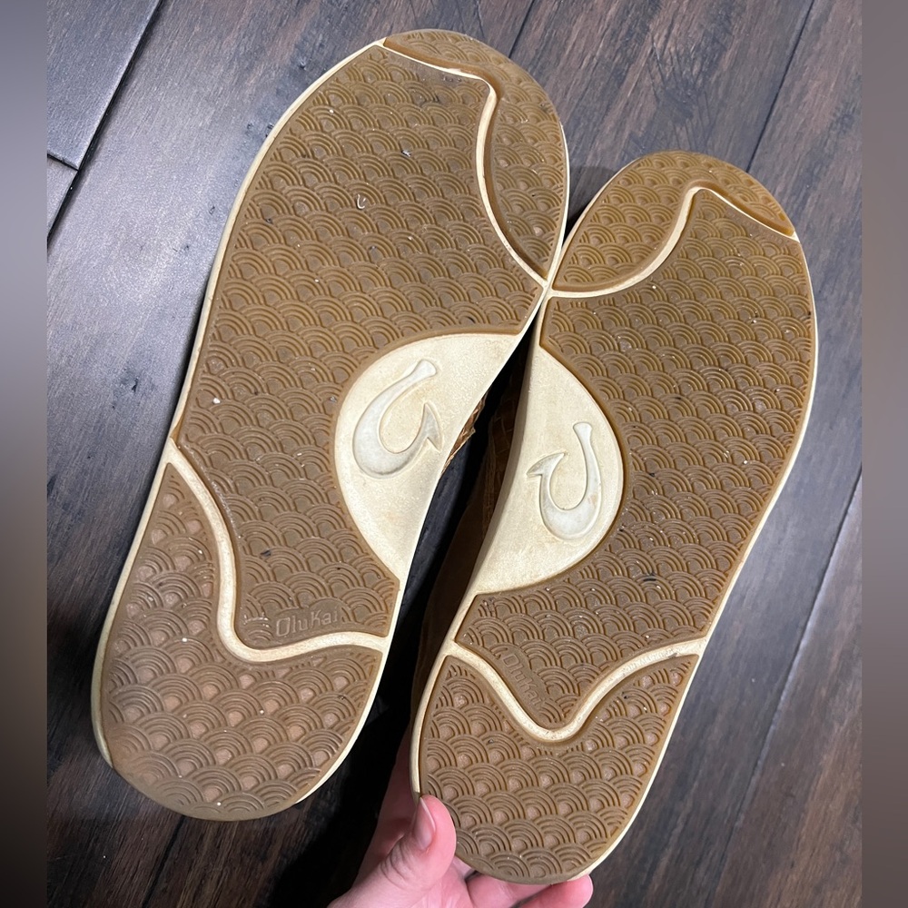 Olukai Men's Tan Slip-On Shoes - Picture 6 of 6